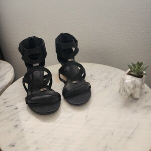 Black Strappy Women's Sandals